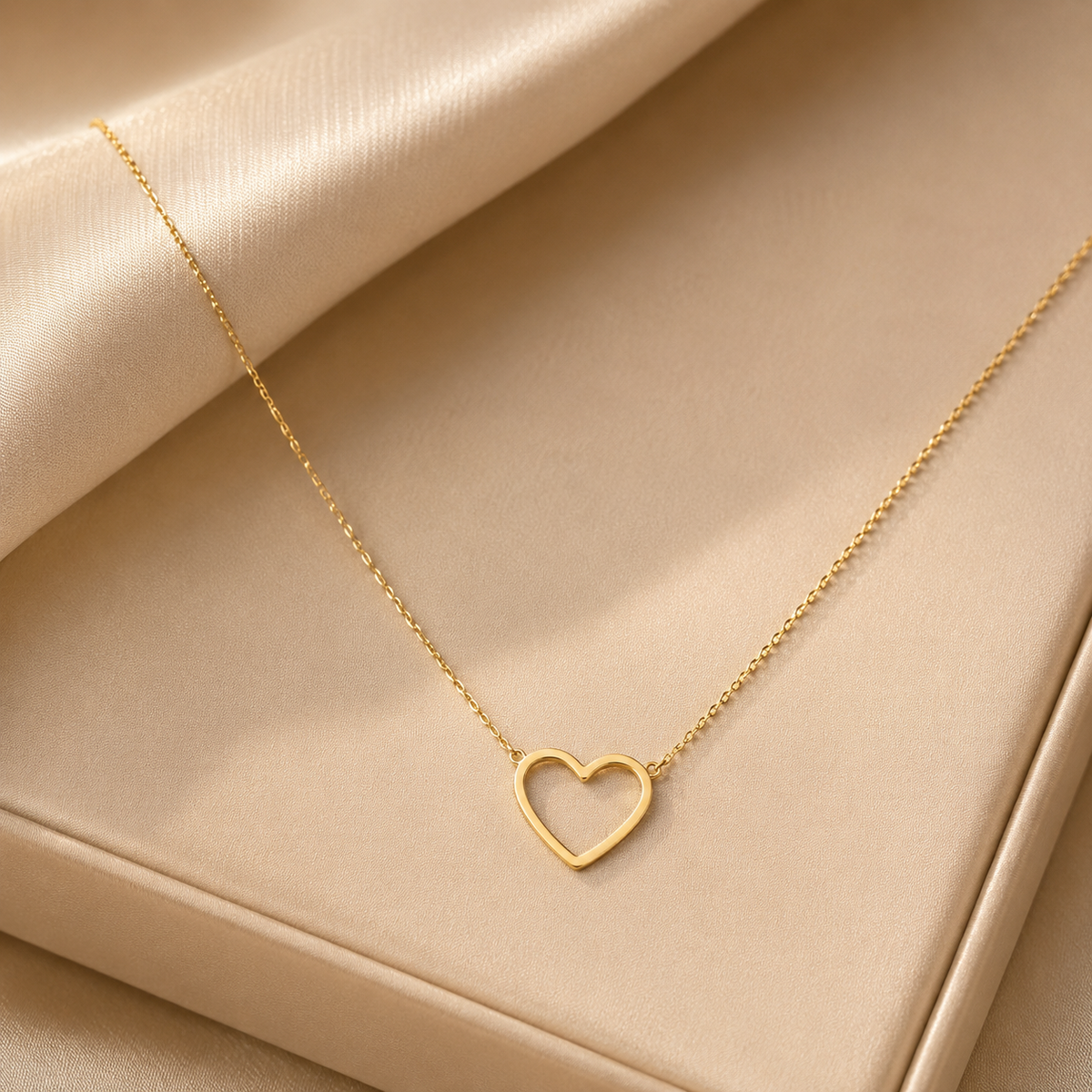Dainty Open Heart Necklace