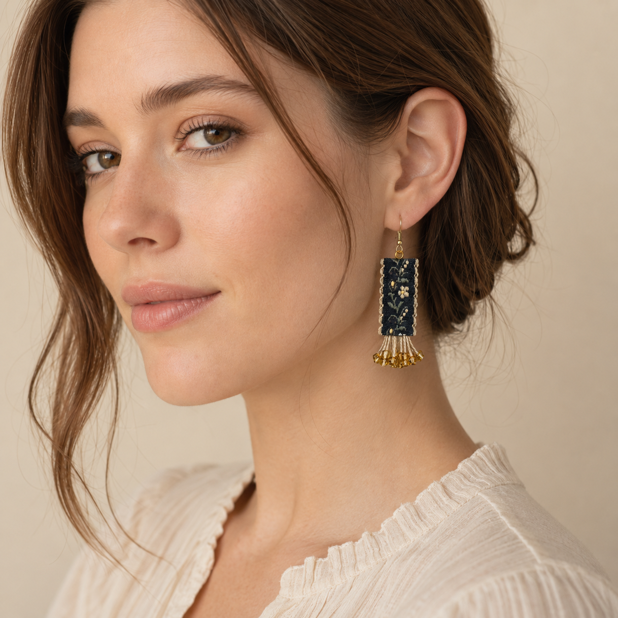 Wildflower Vintage Dangle Earrings