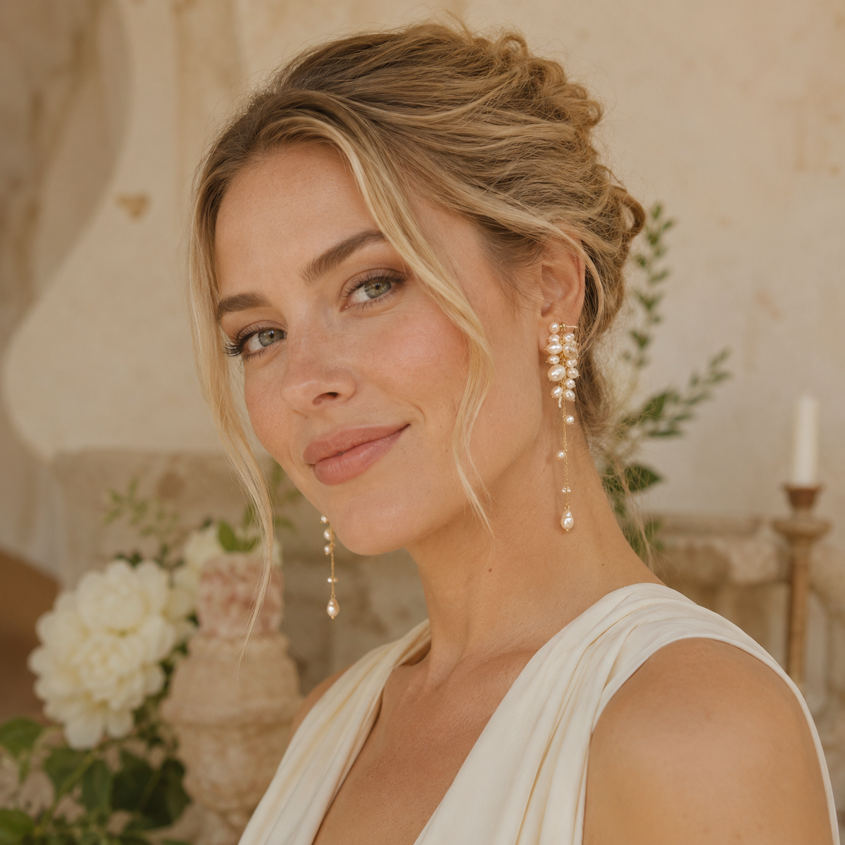 Freshwater Pearl Cascade Earrings