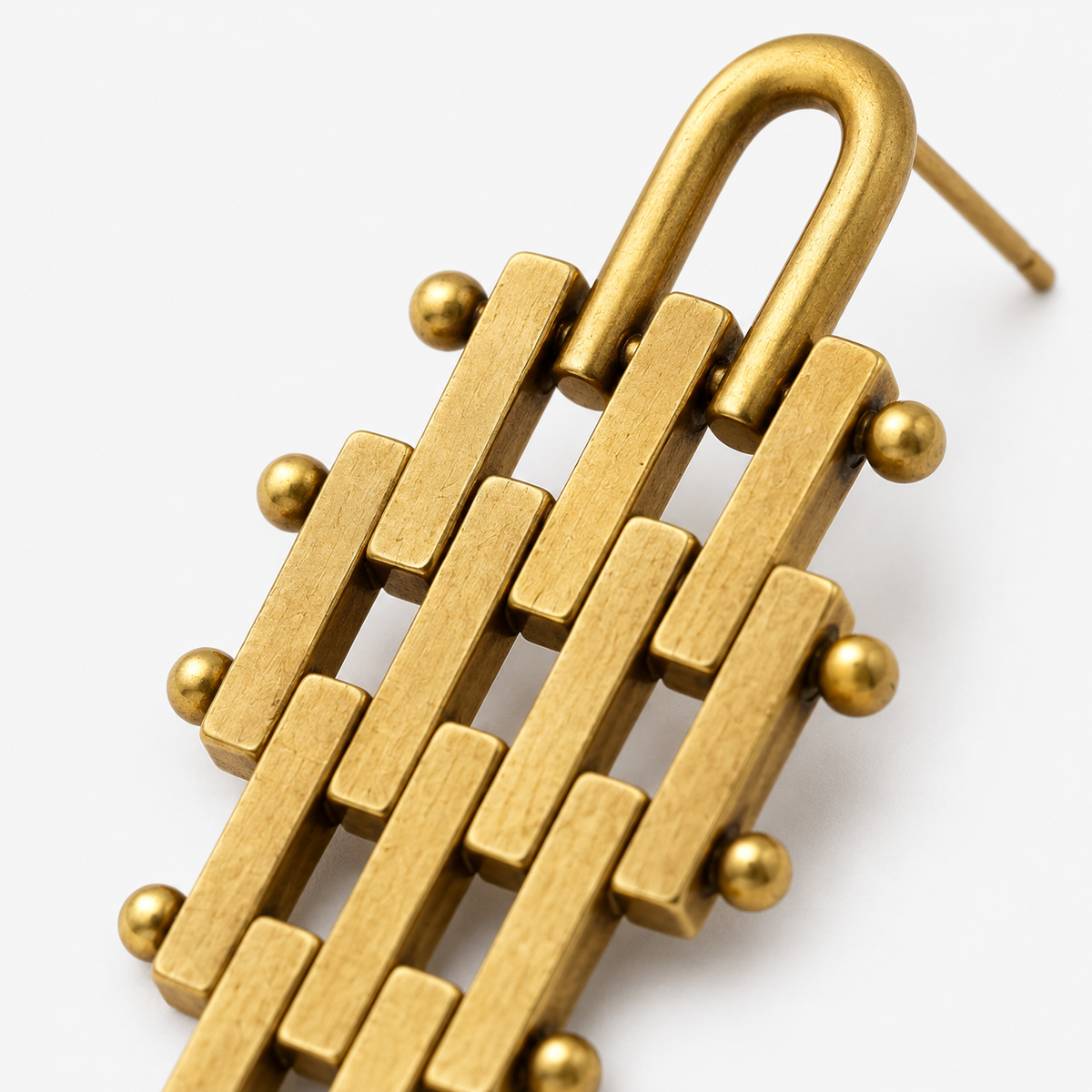 Bold Metal Statement Earrings