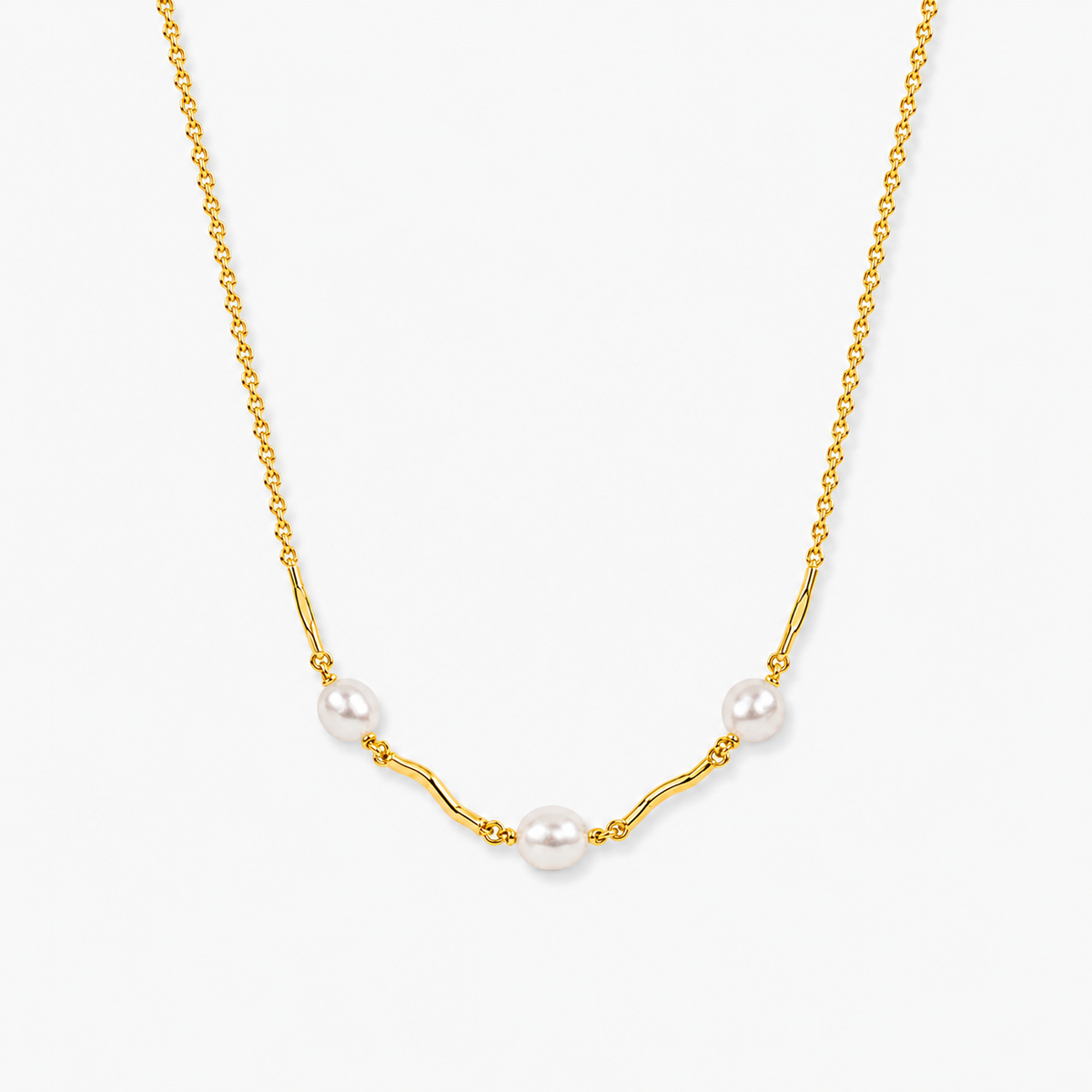 Pearl Bar Choker Necklace