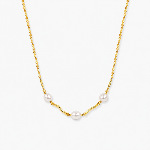 Pearl Bar Choker Necklace