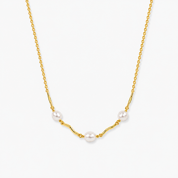 Pearl Bar Choker Necklace