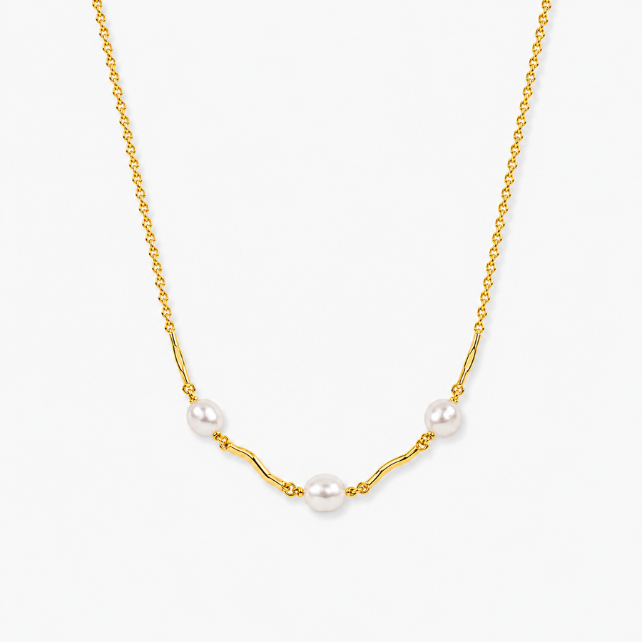 Pearl Bar Choker Necklace