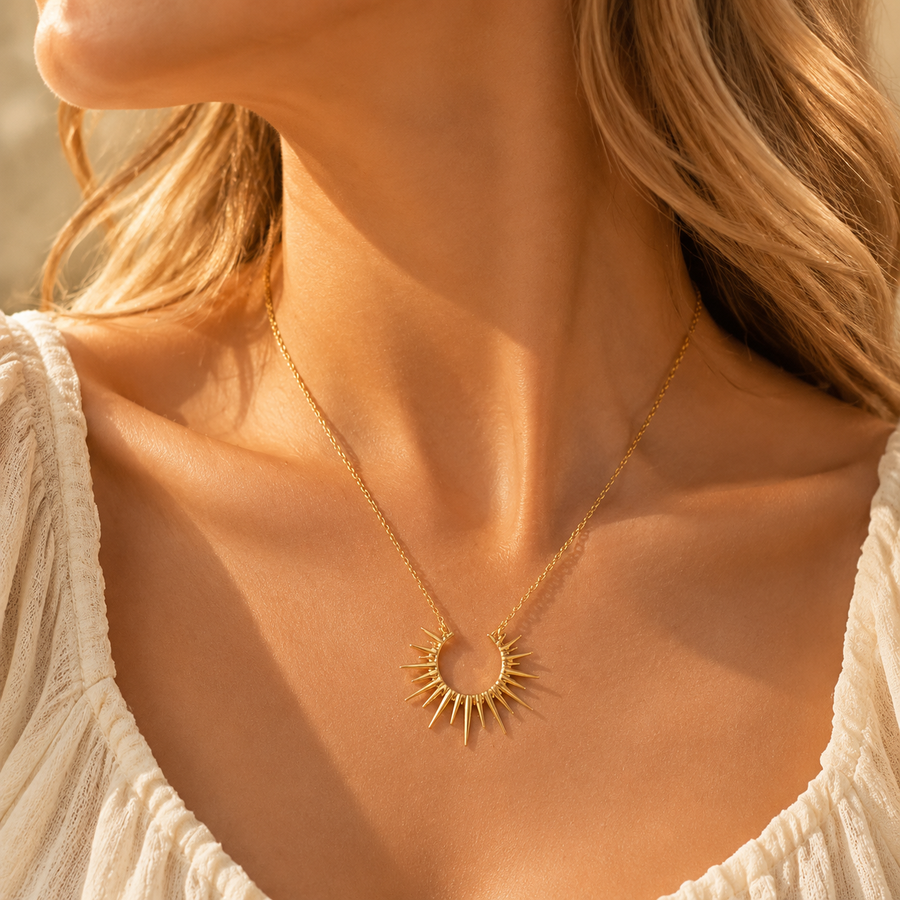 Sunburst Pendant Necklace