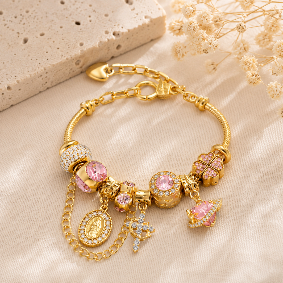 Aurora Two-Tone Snake Chain Bracelet