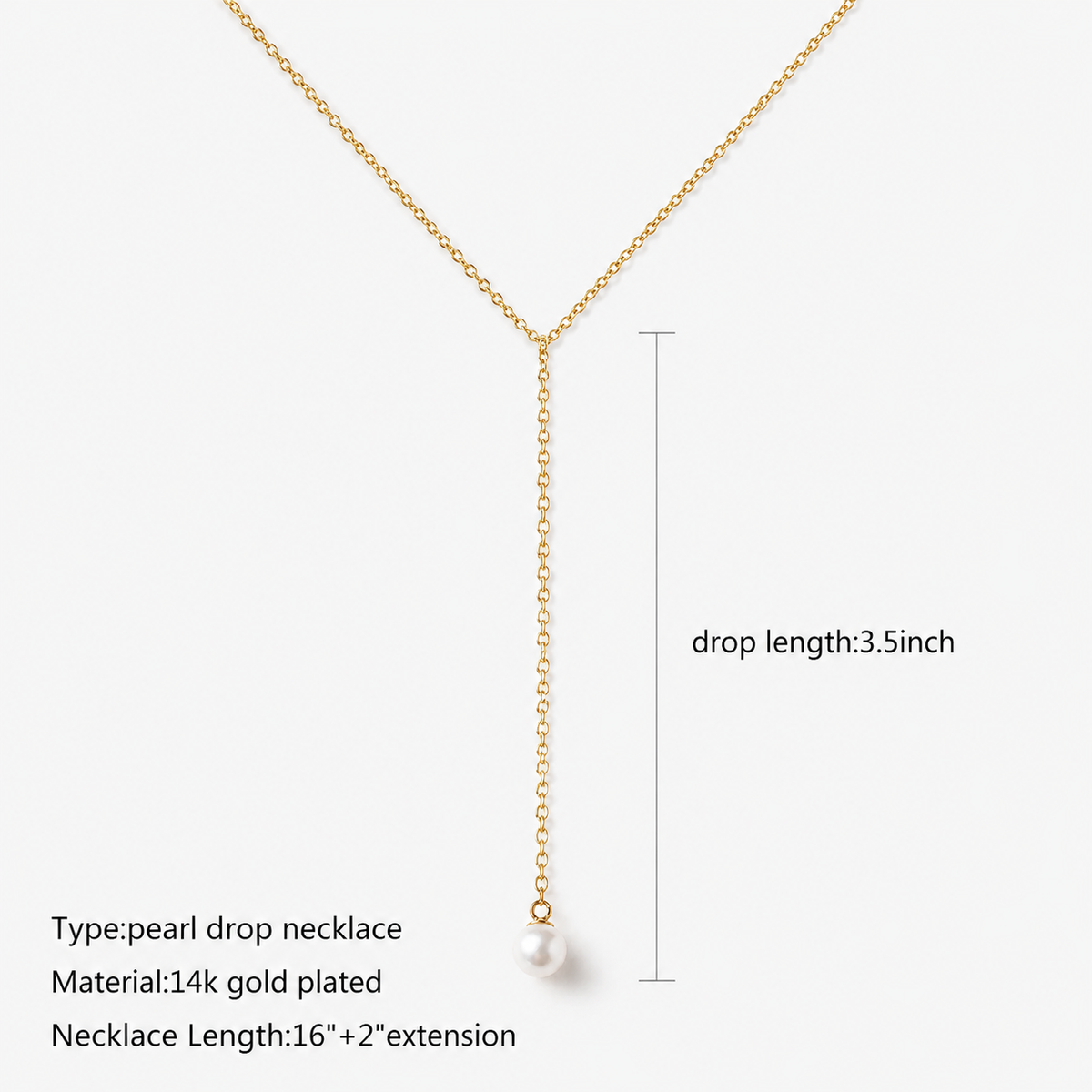 Pearl Y Necklace