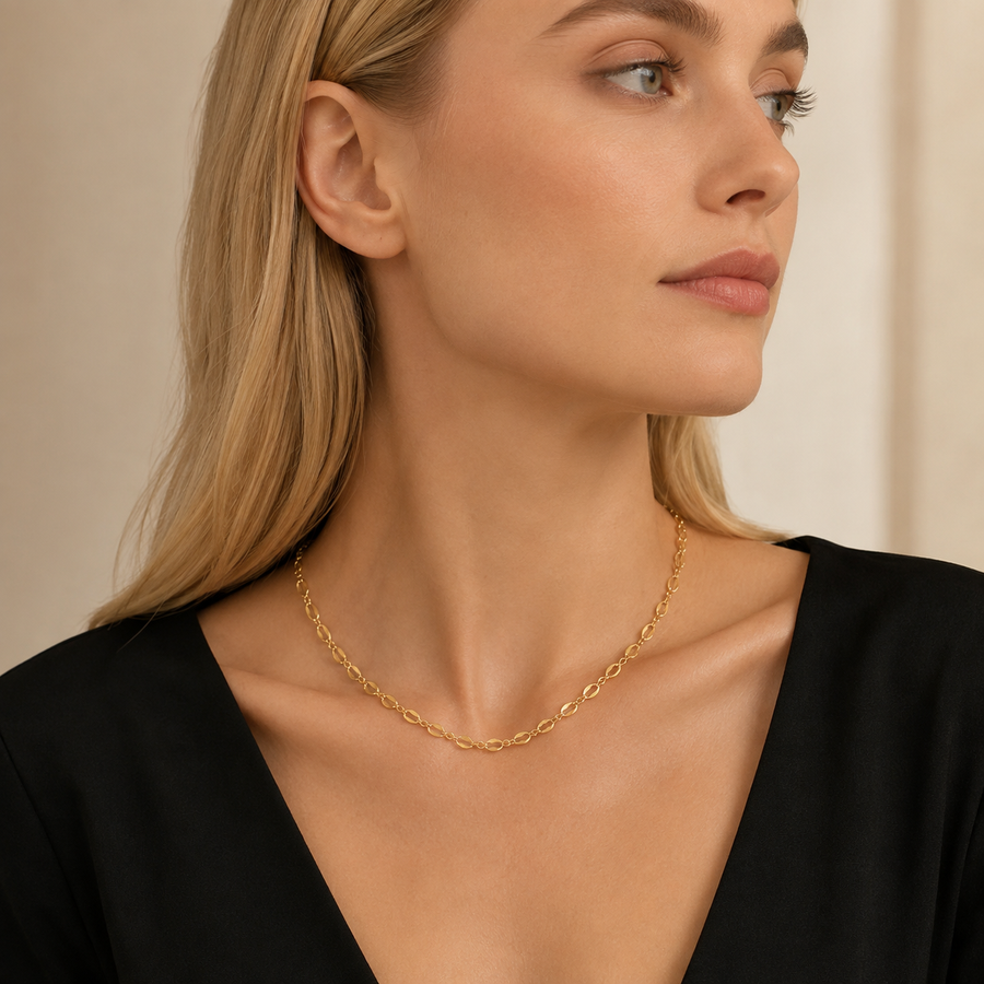 Dainty Lips Chain Necklace
