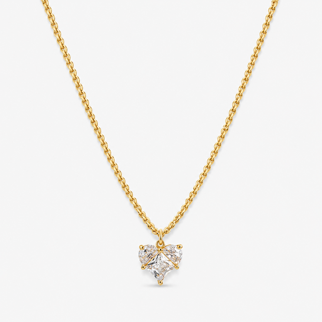 Chunky Heart Pendant Choker