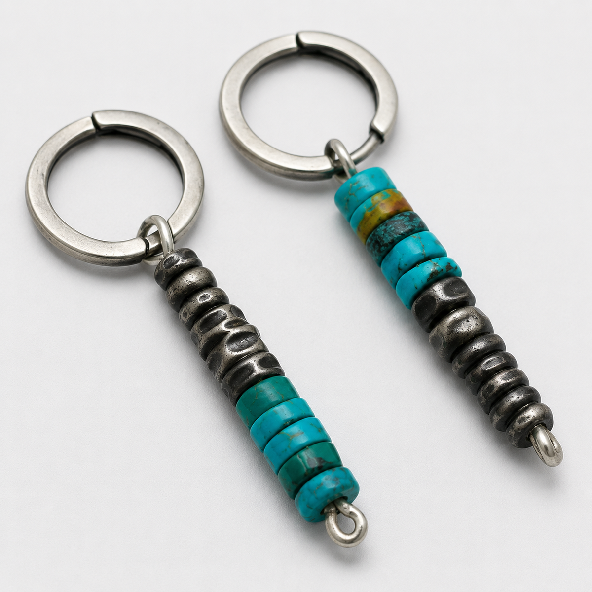 Asymmetrical Tibetan Dangle Earrings