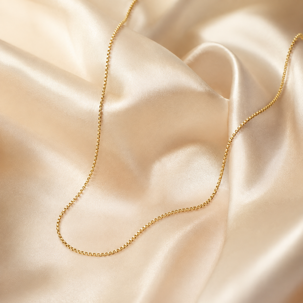 Thin Box Chain Necklace