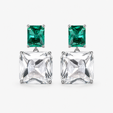 Green CZ Stud Earrings