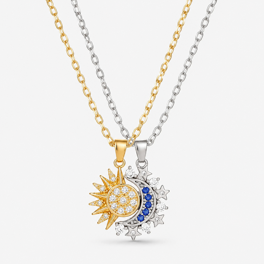 Sun Moon Magnetic Necklace