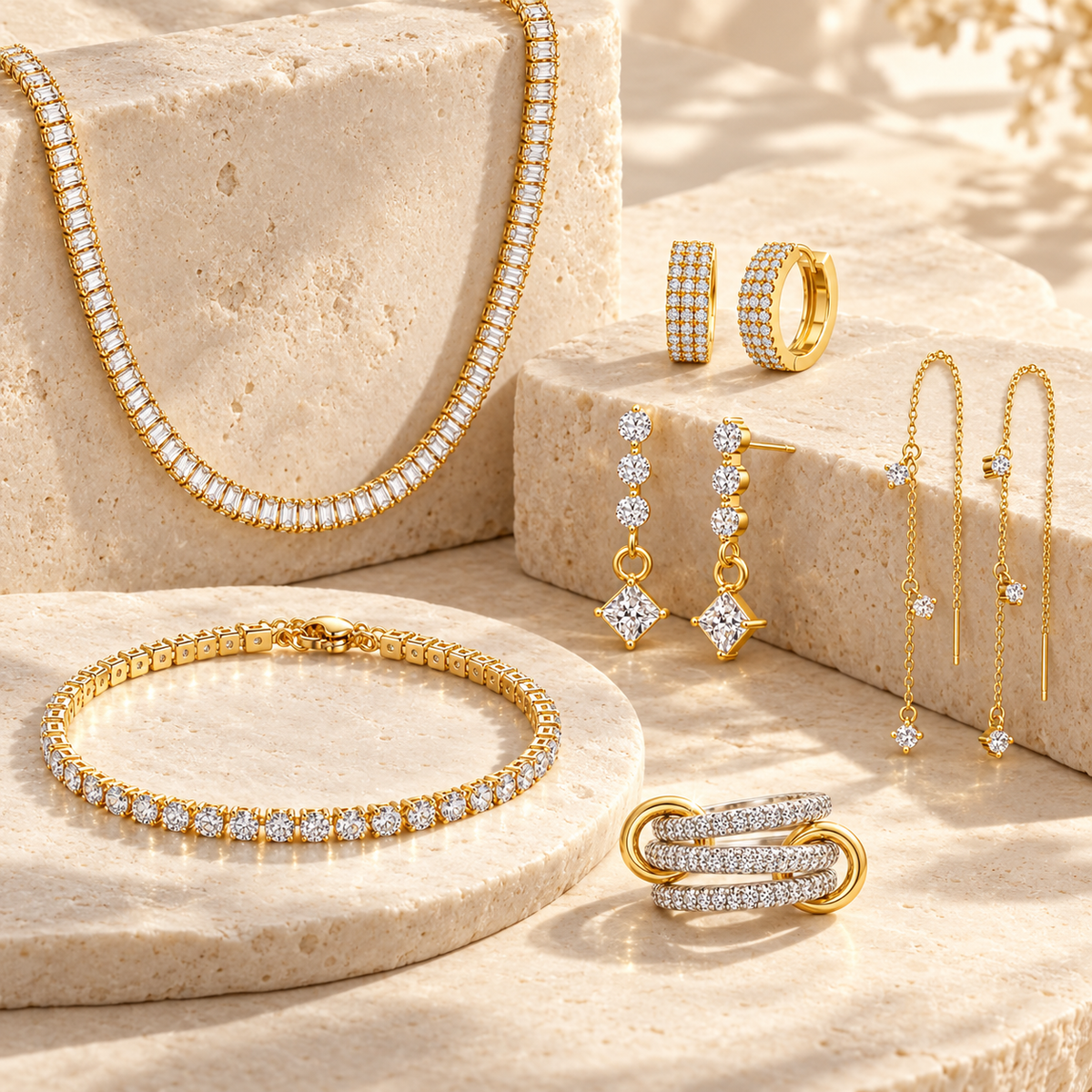 Rectangle Tennis 4-Piece Set