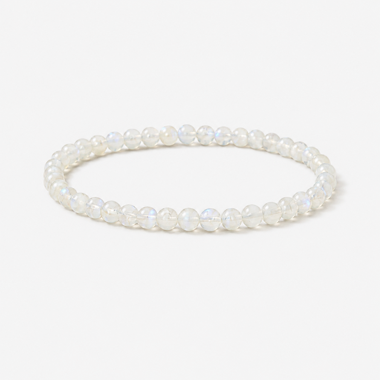 Dainty 4mm Moonstone Bracelet | TEWIKY