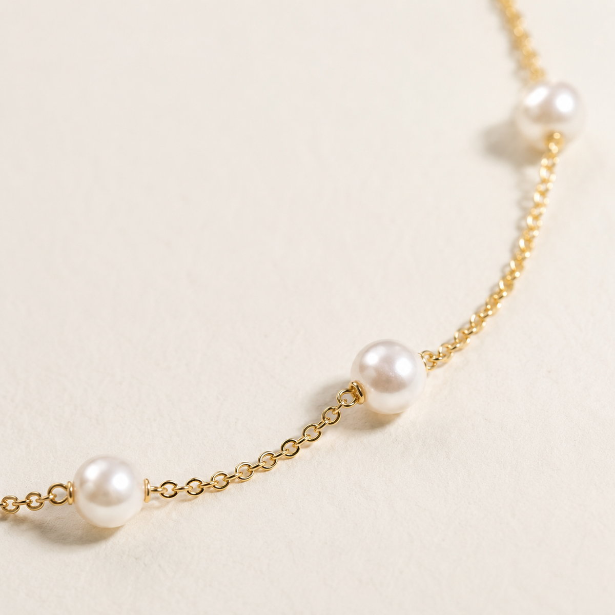 Simple Pearl Choker Necklace