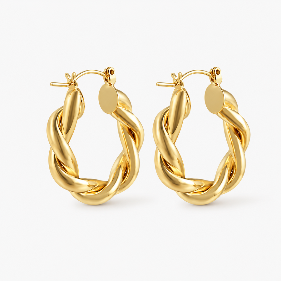 Twist Hoop Earrings