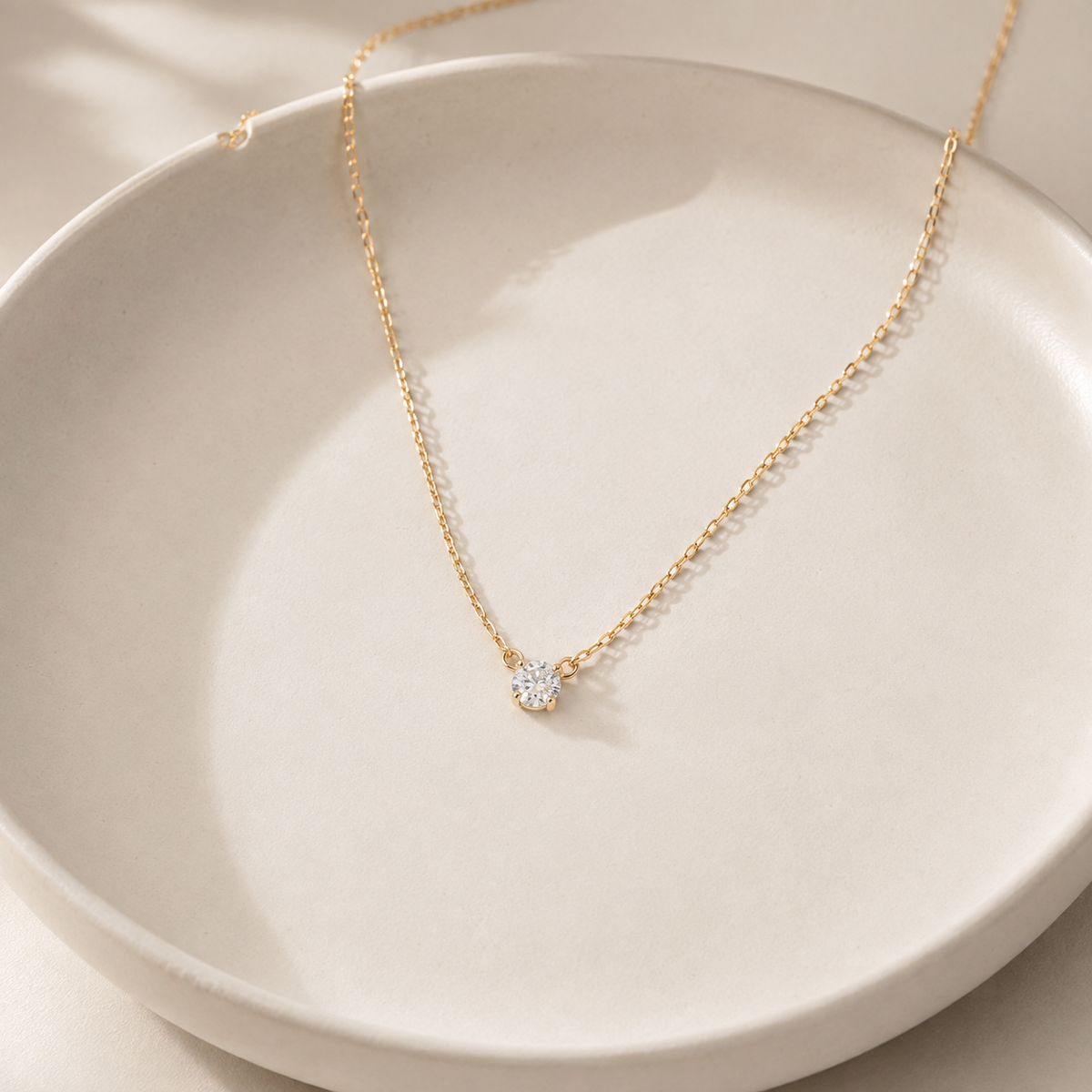 hiny CZ Pendant Necklace