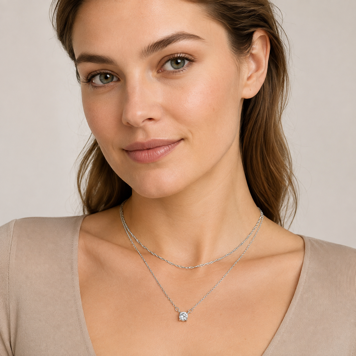 Dainty Layered CZ Necklace