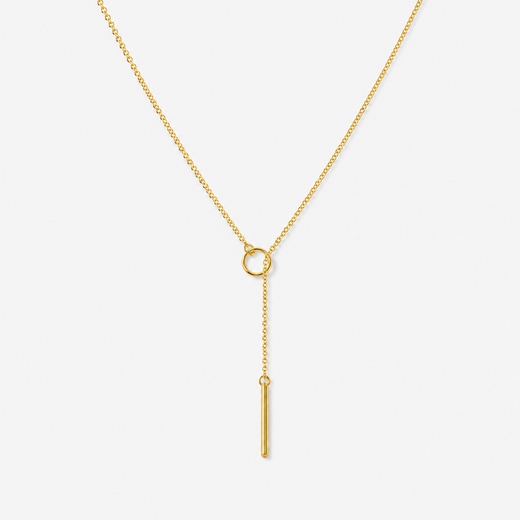 Circle Bar Y Necklace