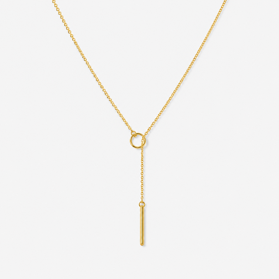 Circle Bar Y Necklace