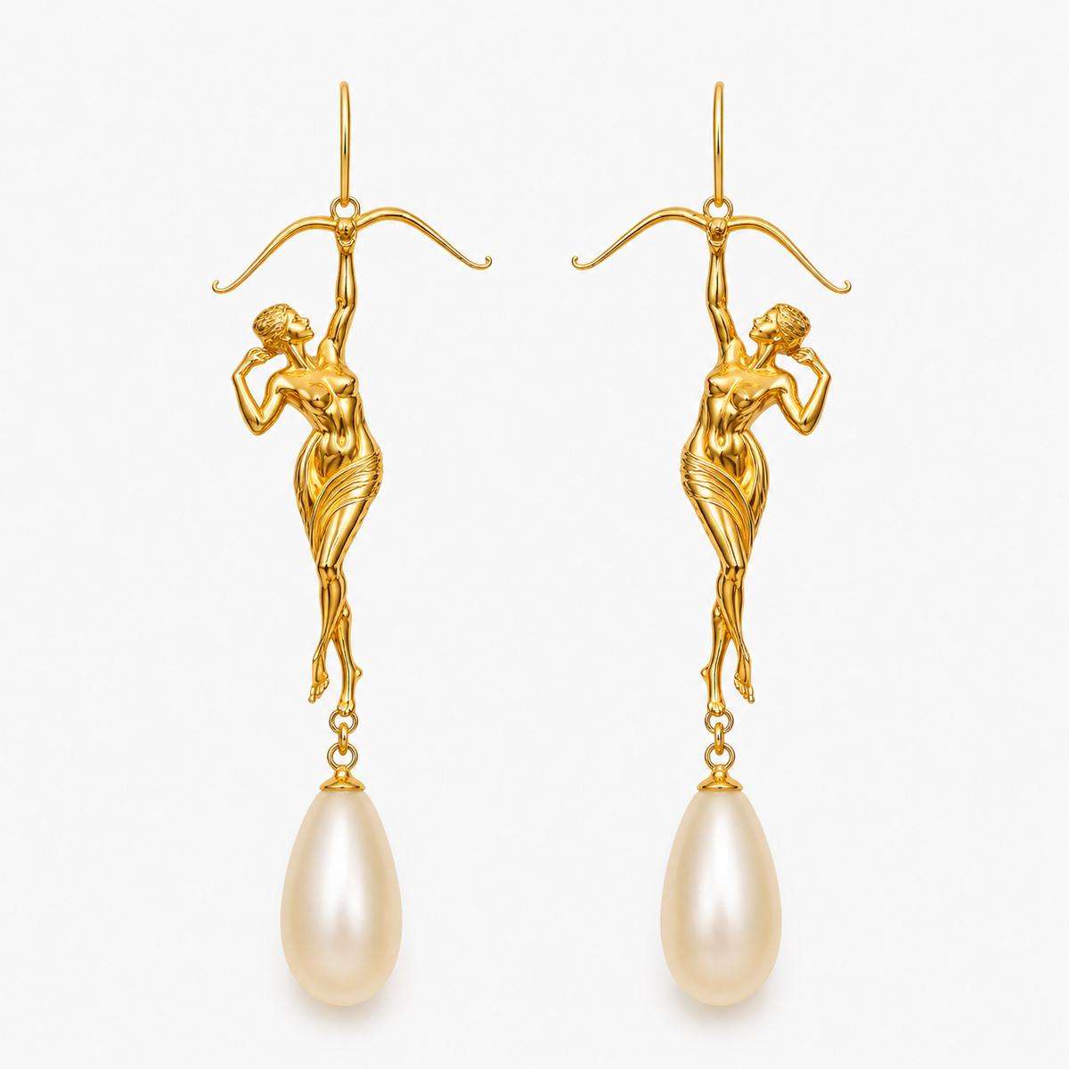 Sagittarius Goddess Dangle Earrings