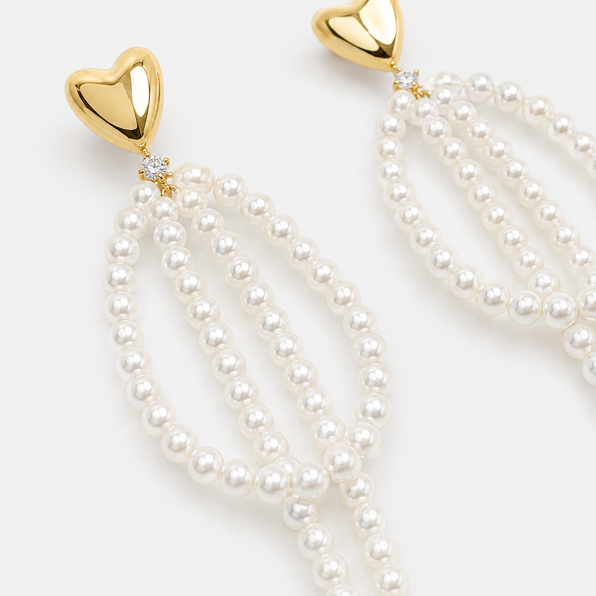 Long Pearl Tassel Earrings