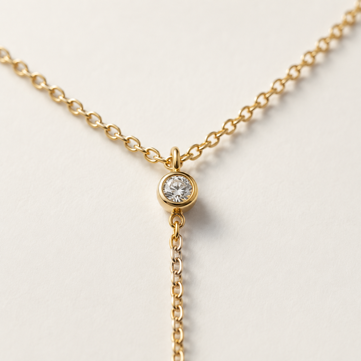 CZ Y Necklace