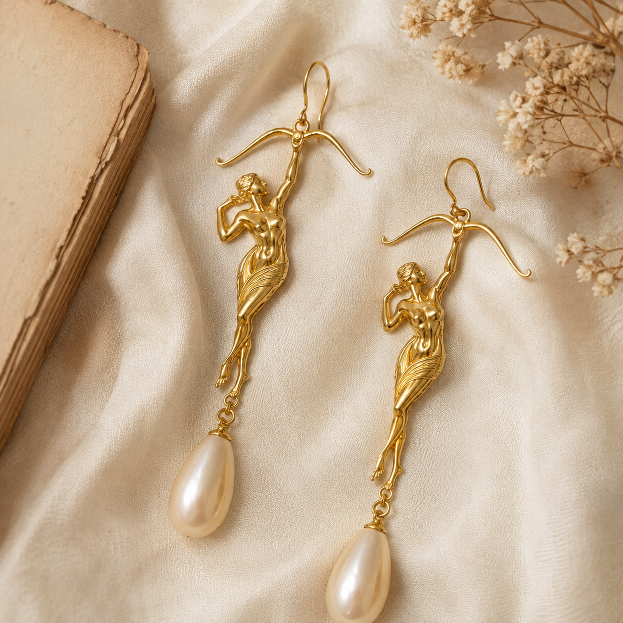 Sagittarius Goddess Dangle Earrings
