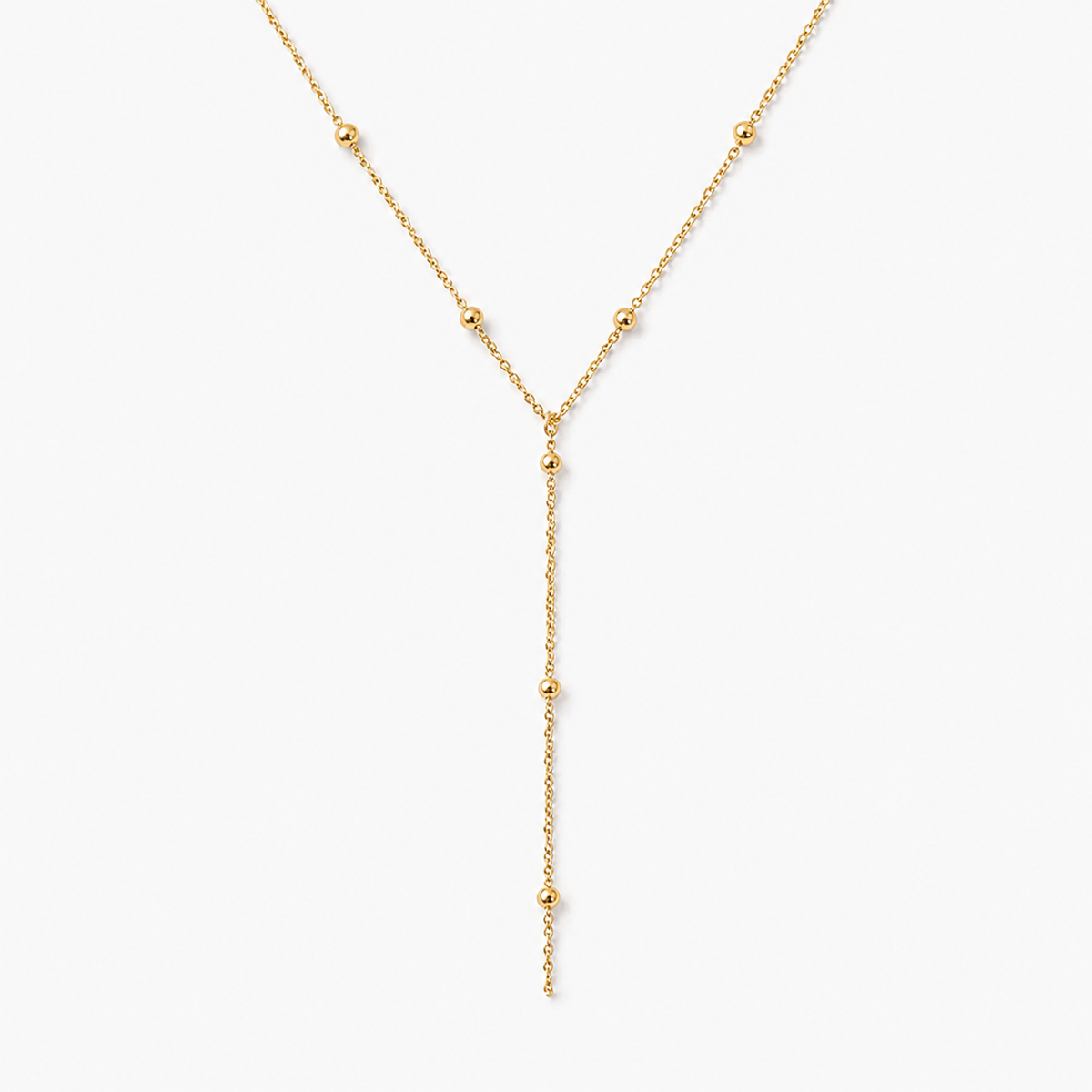 Beaded Y Necklace
