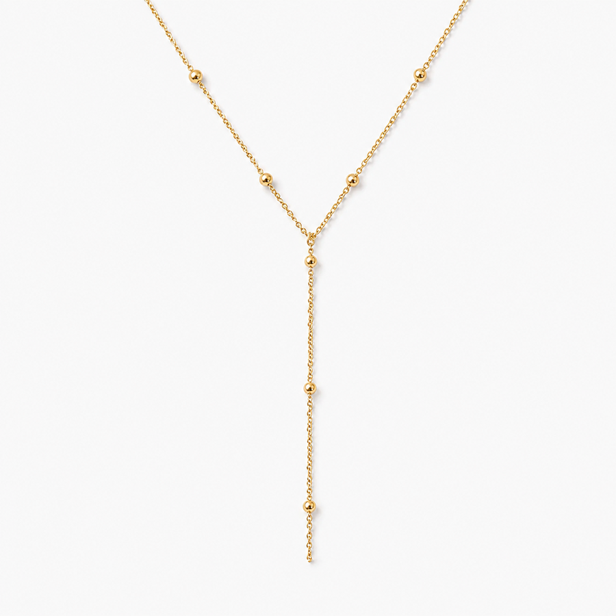 Beaded Y Necklace