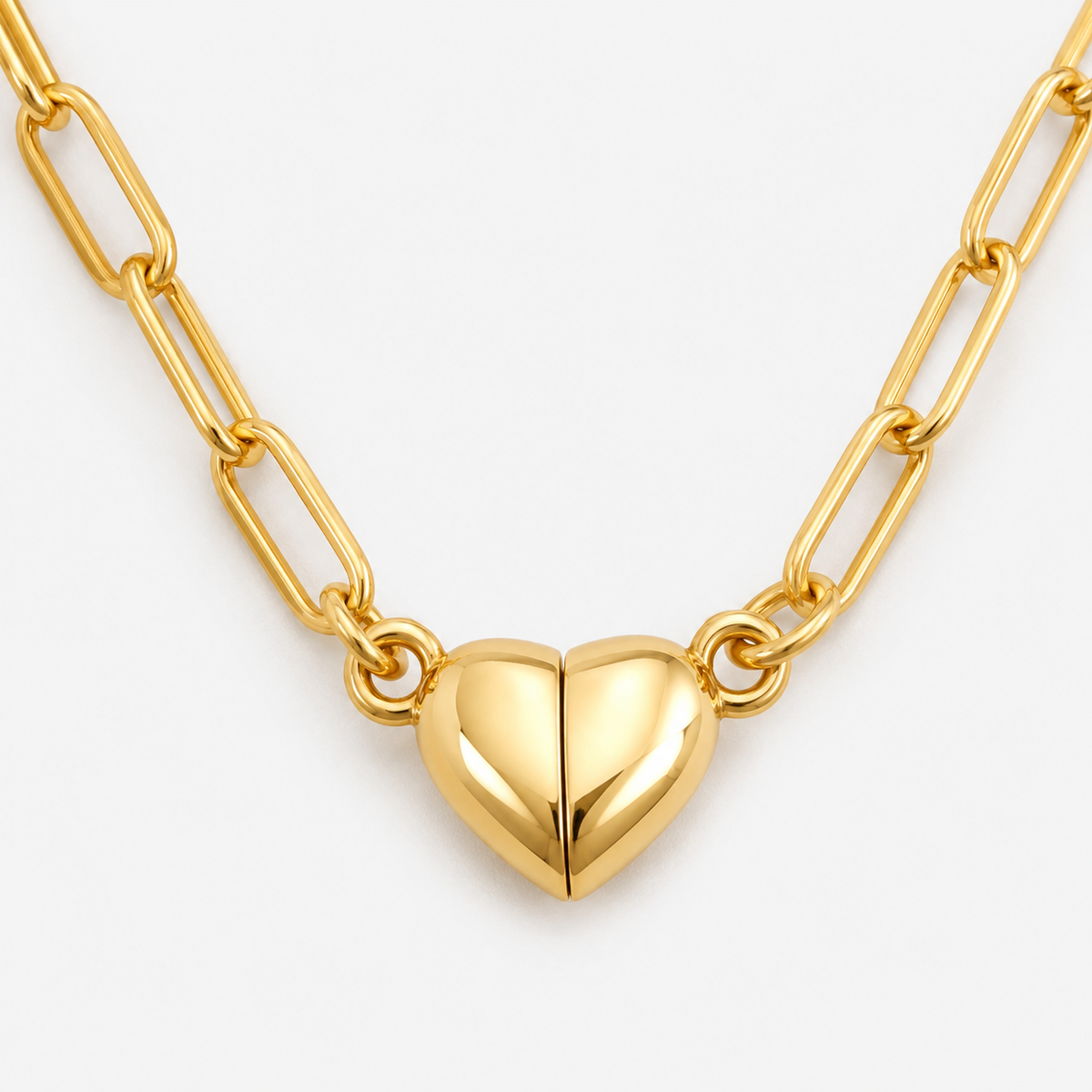 Magnetic Heart Pendant Necklace