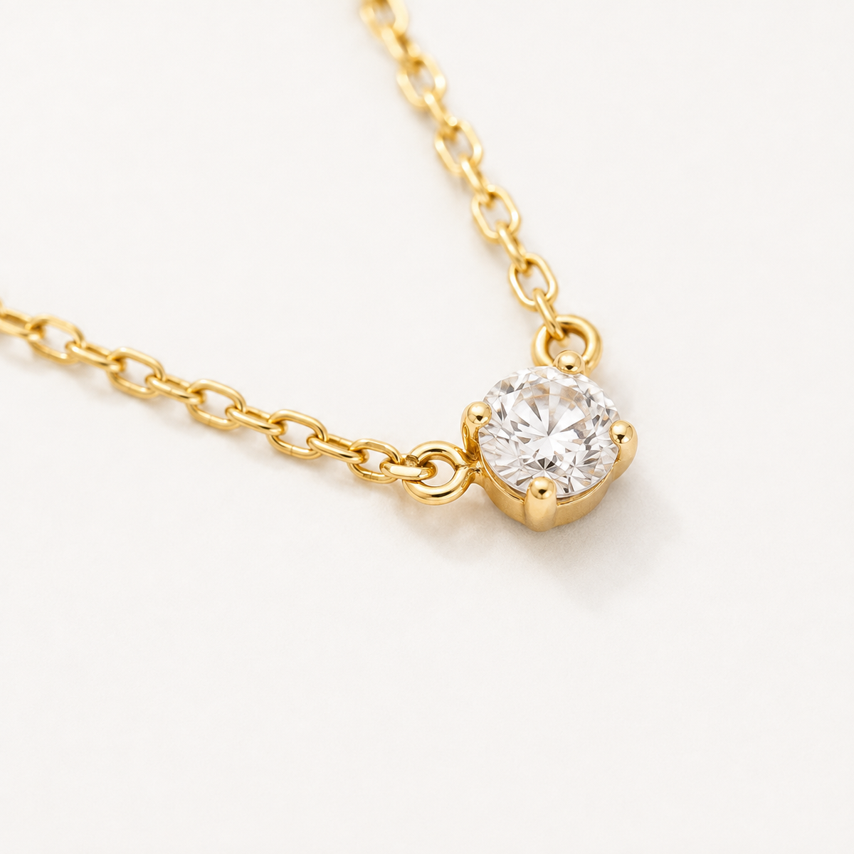 hiny CZ Pendant Necklace