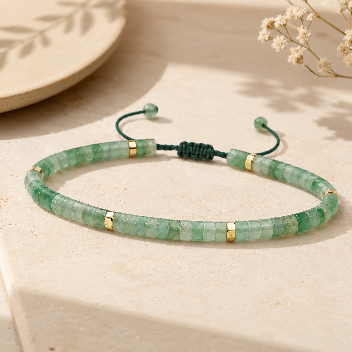 Green Aventurine Gemstone Bracelet