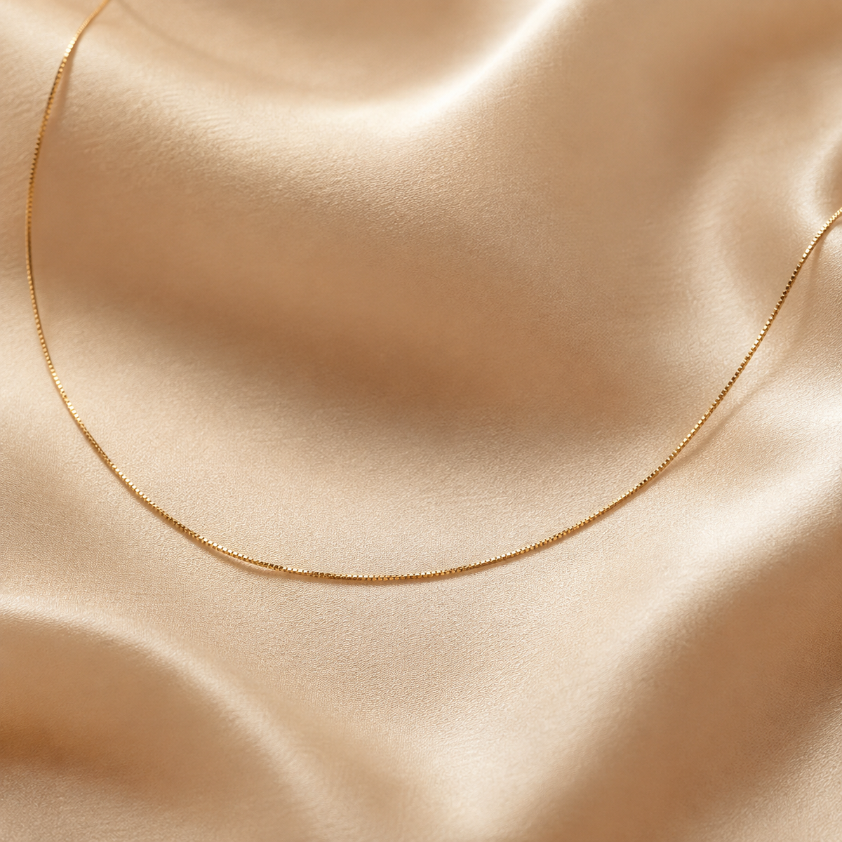 Simple Flat Snake Chain Necklace