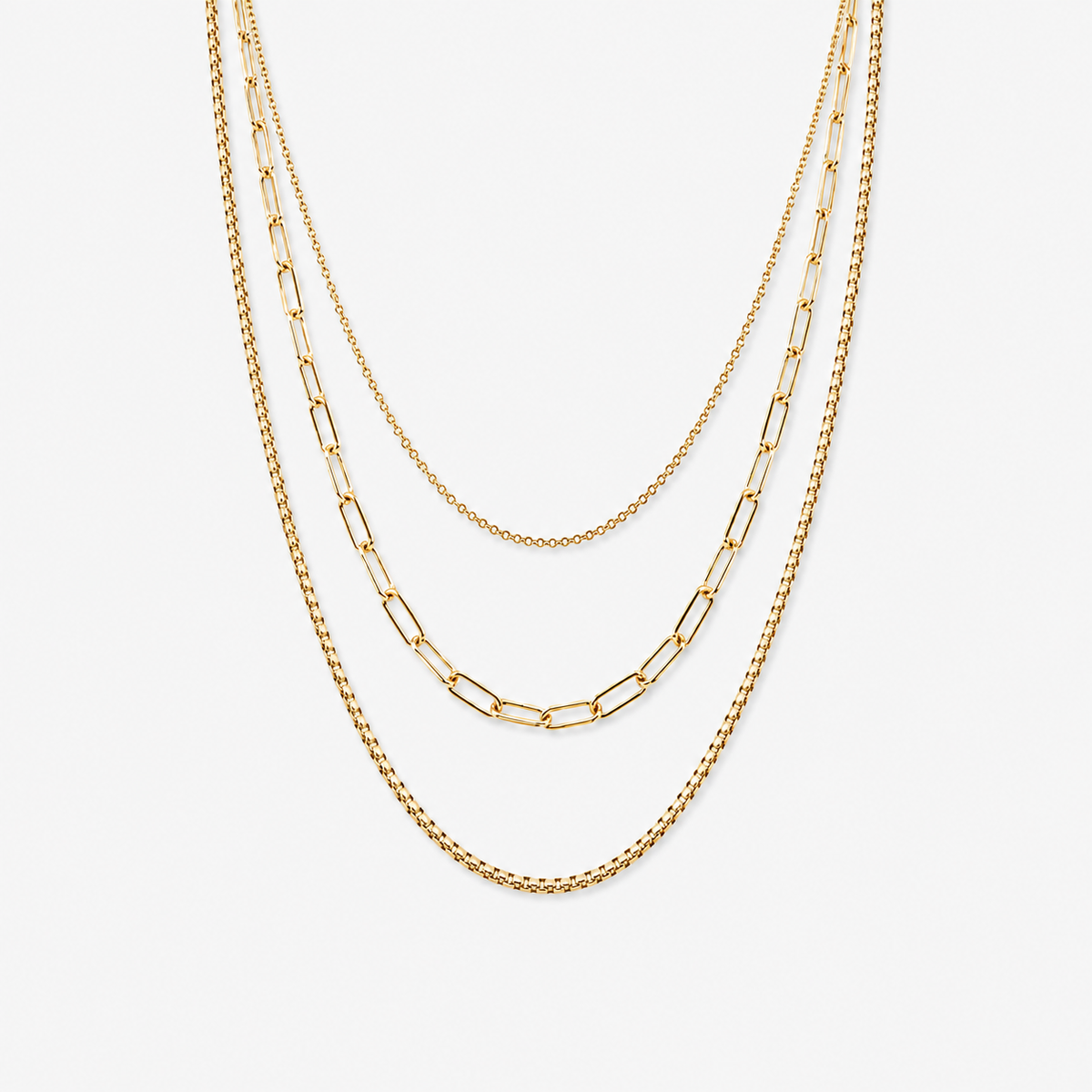 Stackable Chain Necklace Set