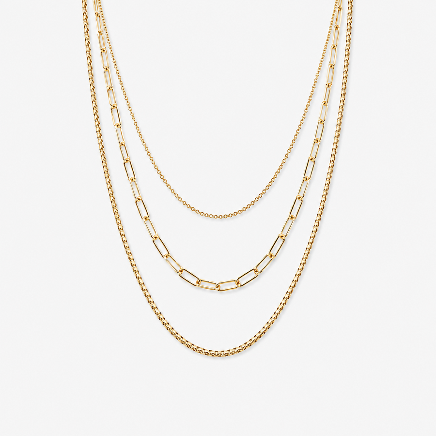 Stackable Chain Necklace Set