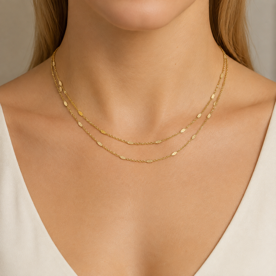 Dainty Layered Dot Necklace