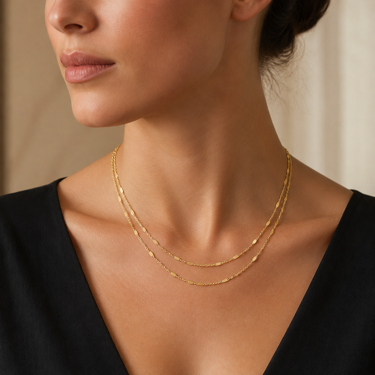 Dainty Layered Dot Necklace
