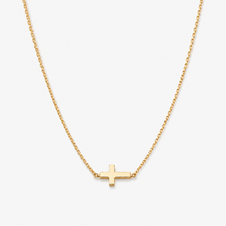 Mini Cross Pendant Choker