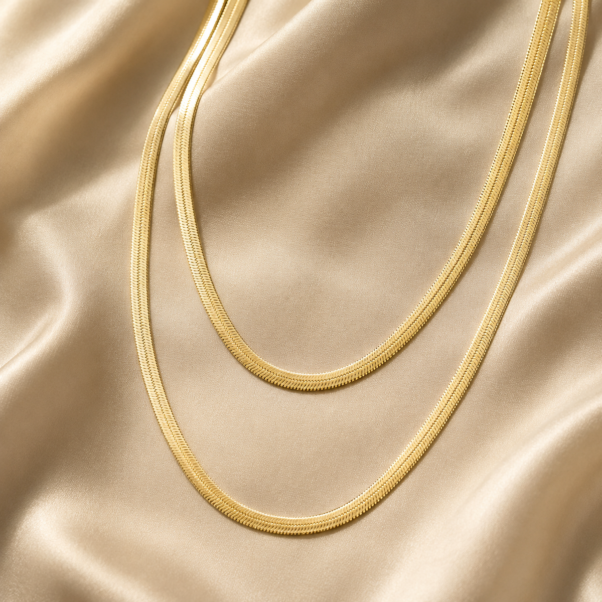 Layered 5mm Snake Chain Necklace