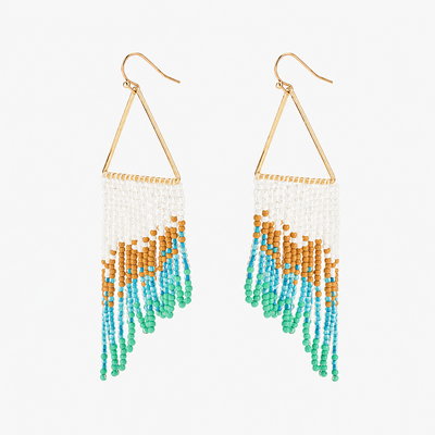 Bohemian Seed Bead Tassel Earrings