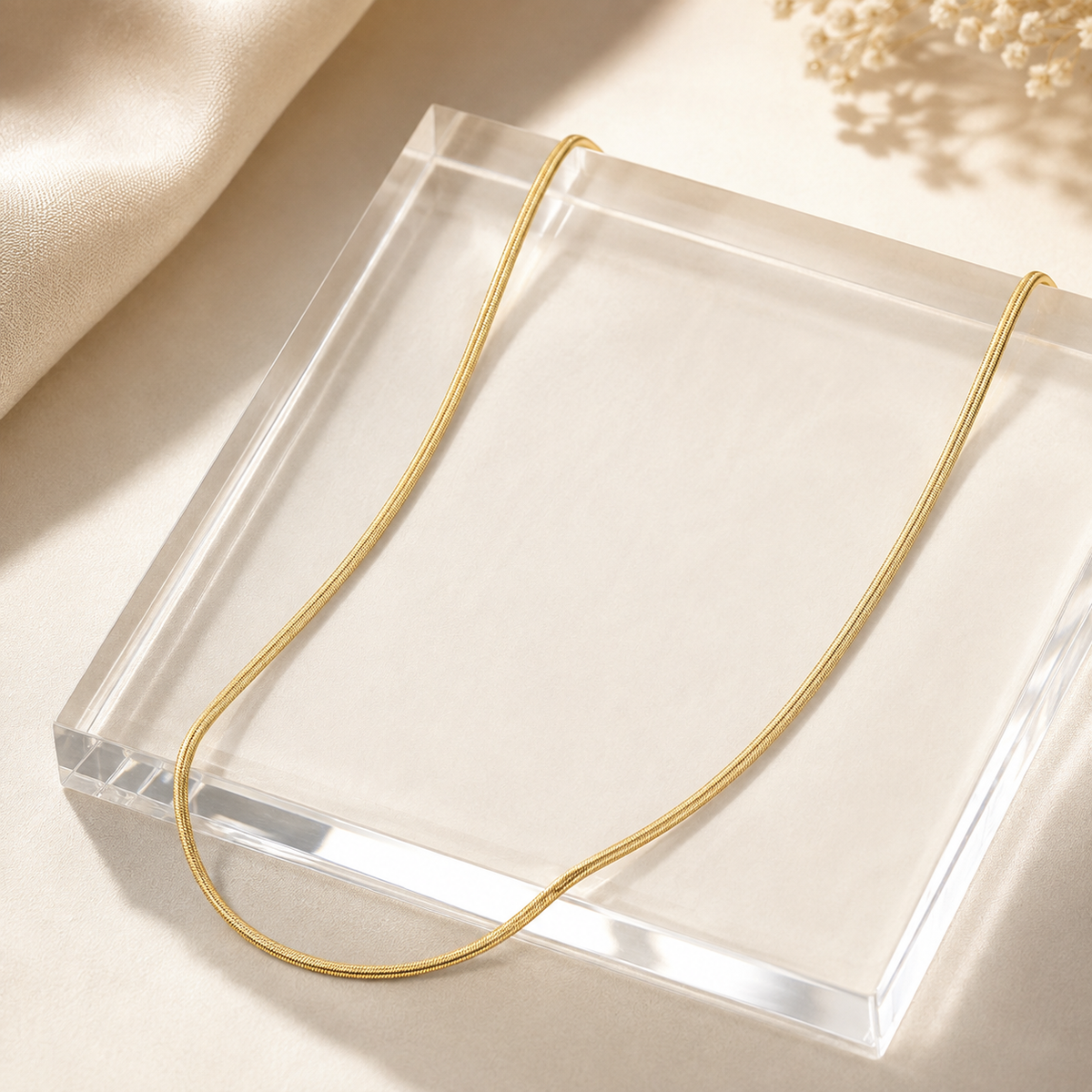3mm Snake Chain Necklace