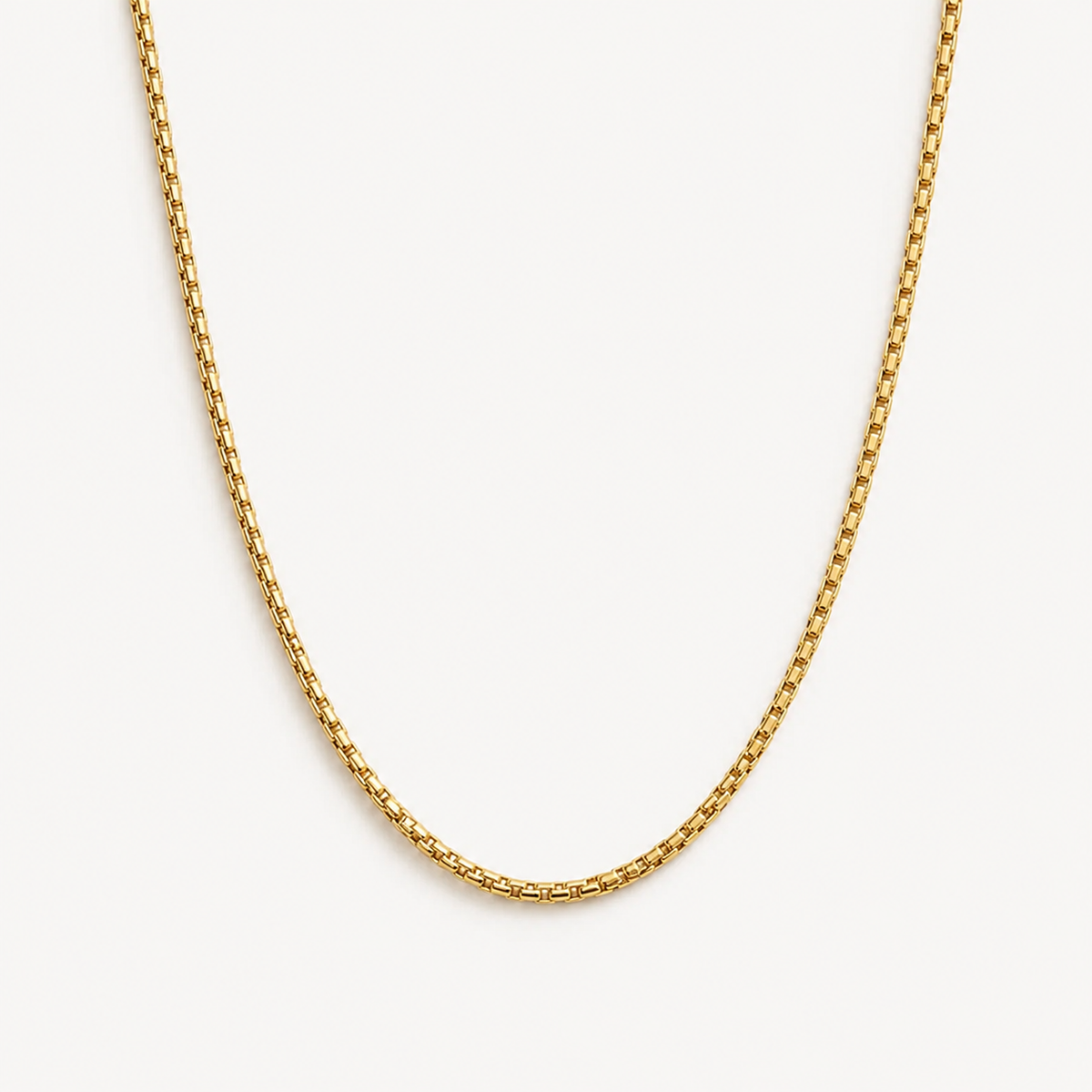 Thin Box Chain Necklace