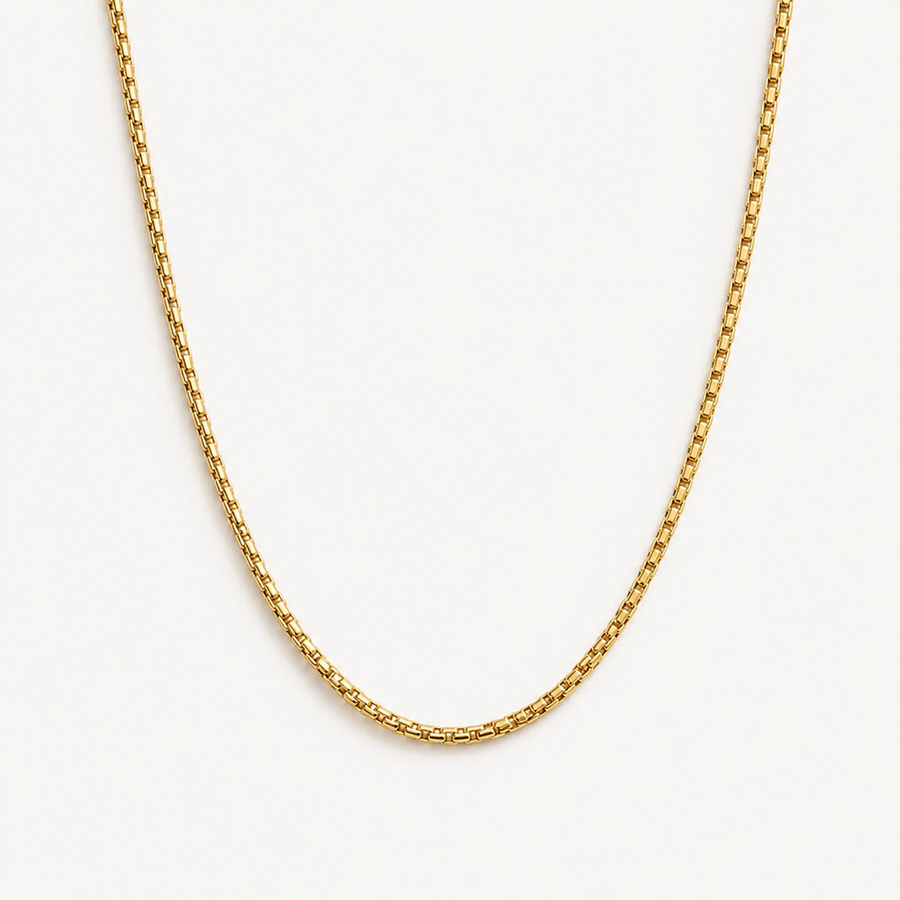 Thin Box Chain Necklace