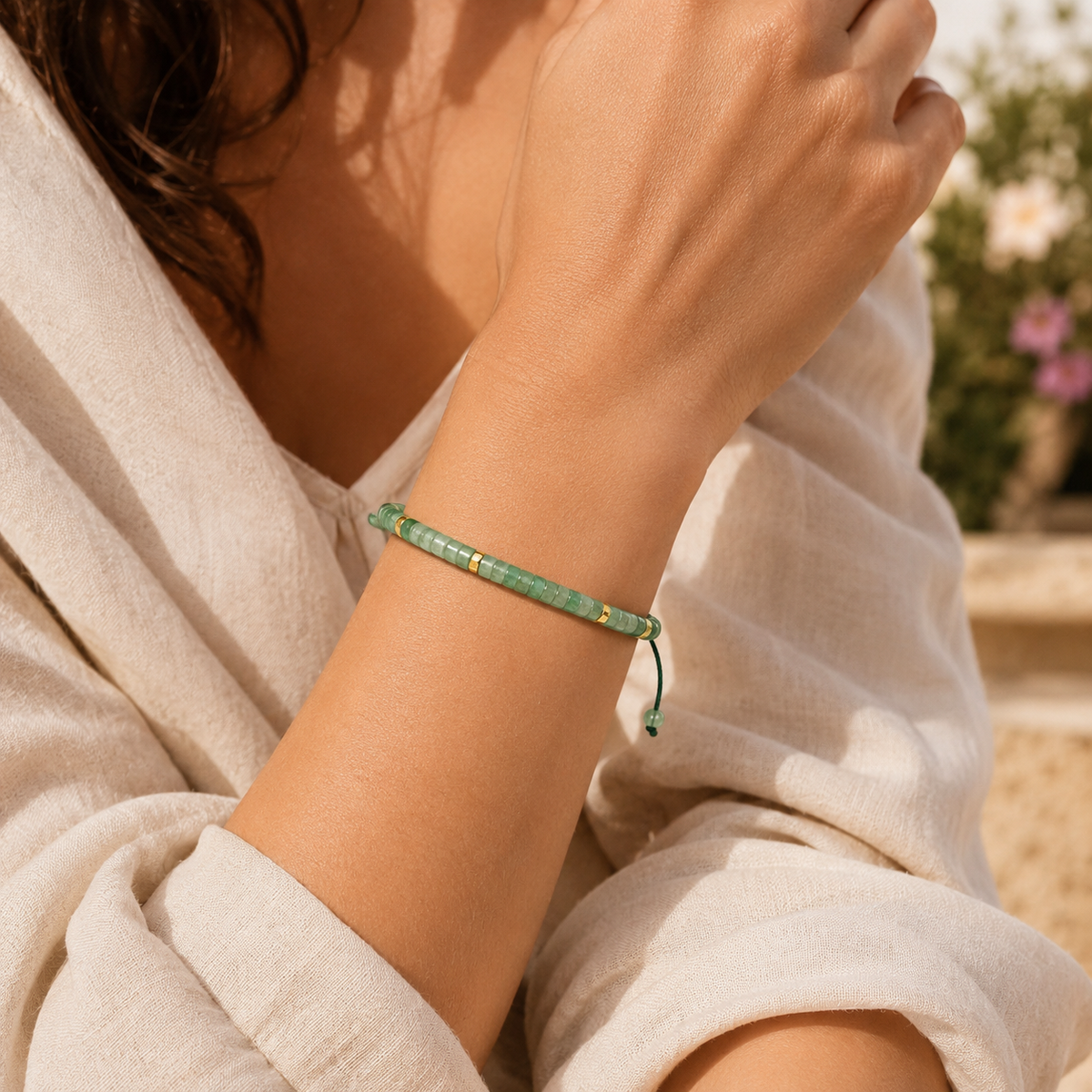 Green Aventurine Gemstone Bracelet