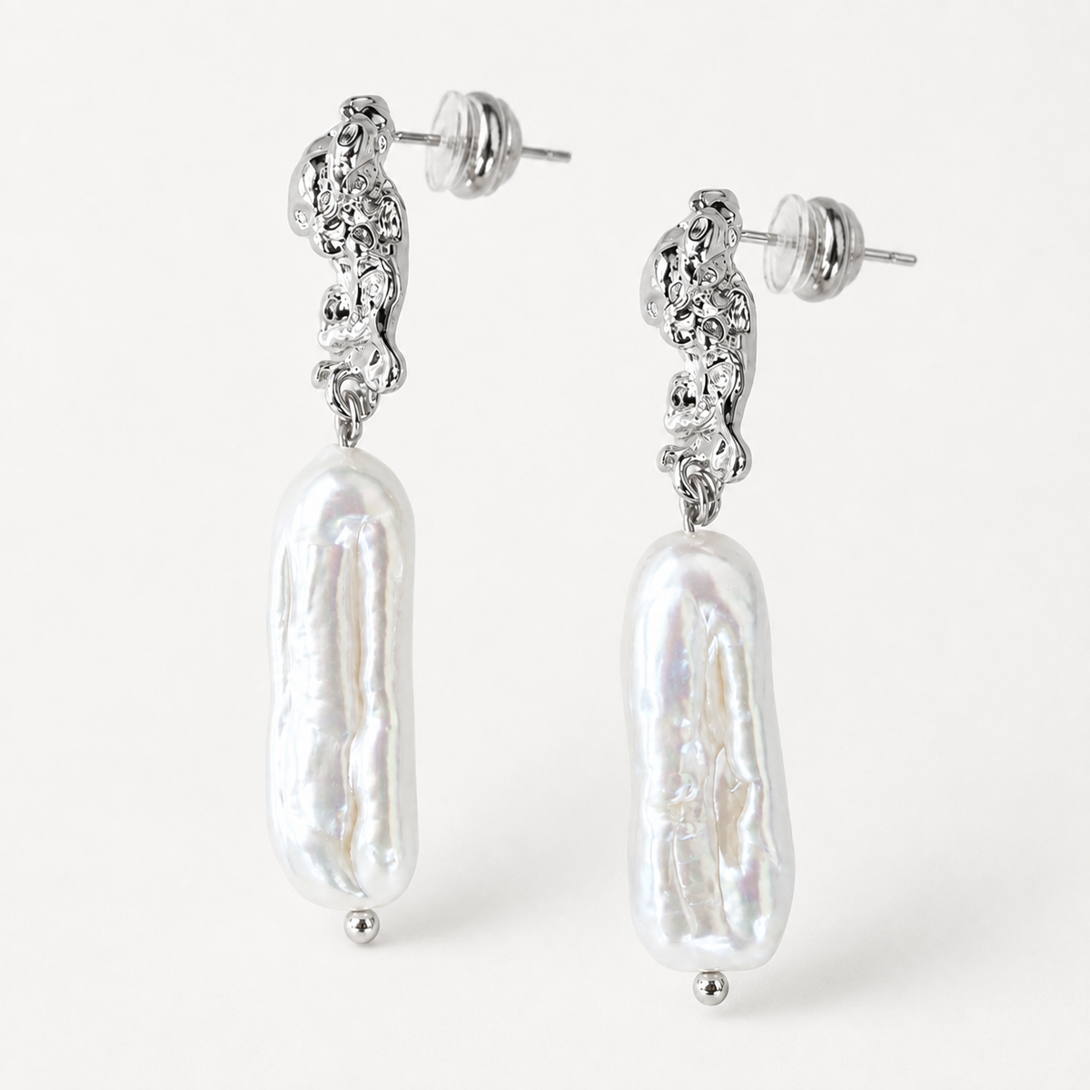 Large Baroque Freshwater Pearl Earrings