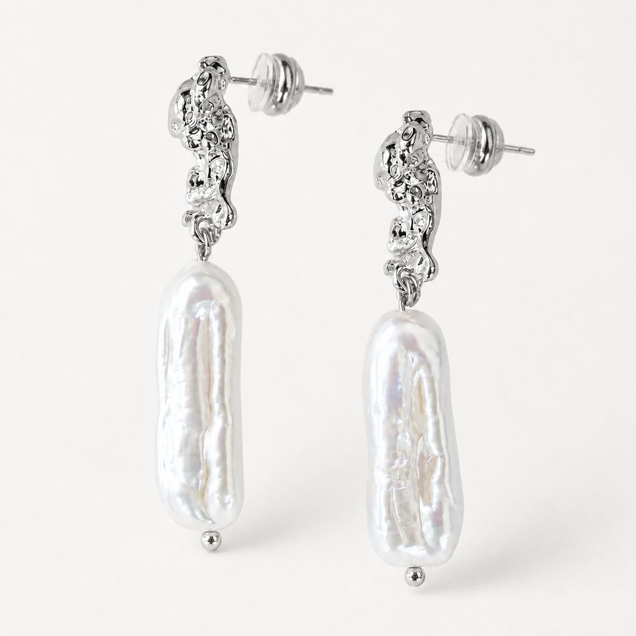Large Baroque Freshwater Pearl Earrings