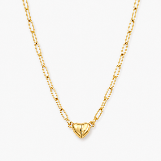 Magnetic Heart Pendant Necklace