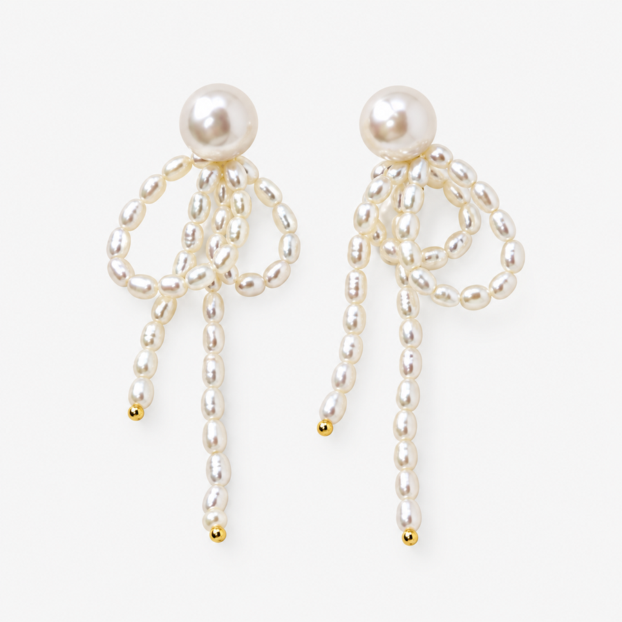 Baroque Pearl Tassel Drop Earrings